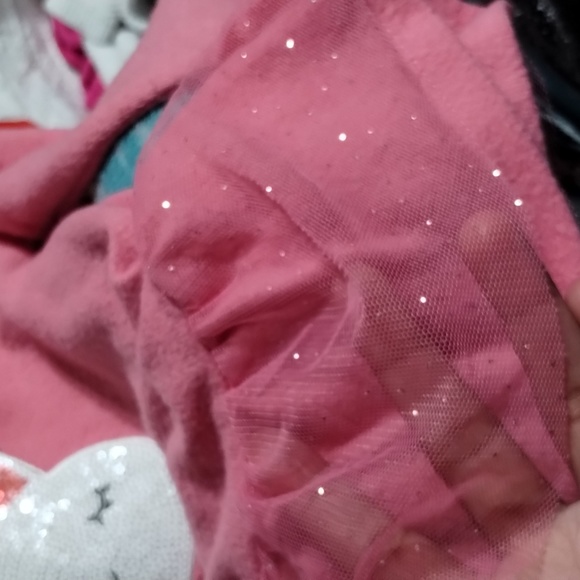 Nannette Kids Pink 2T Princess sequence rabbit bunny sweater glittery pink tutu - Picture 5 of 12